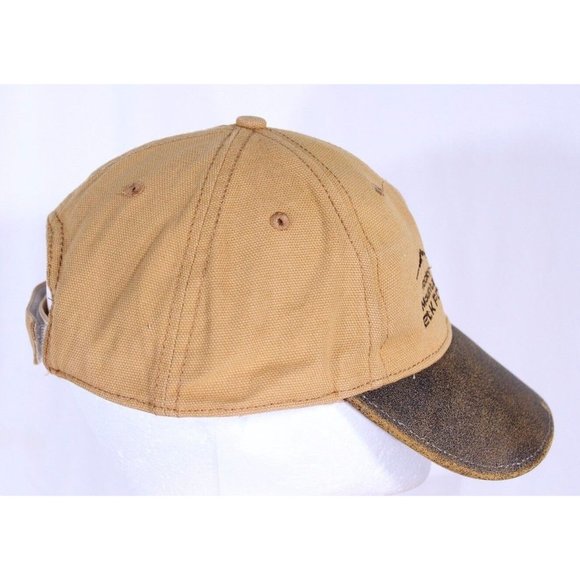 Rocky Mountain Elk Federation Adjustable Trucker Hat Ball Cap Tan Brown - Picture 5 of 8